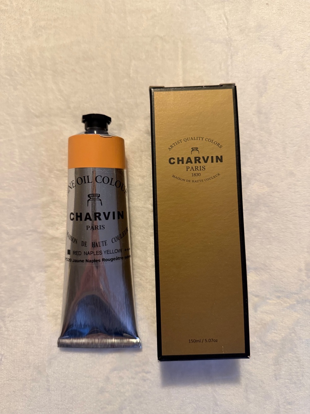 Charvin Professional Artist Quality Oil Paints Red Naples Yellow